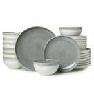 Jogo de jantar Pokini 24 peças em stoneware com degradê verde