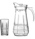 Jogo De Jarra 1,7l Com 6 Copos Altos 278ml