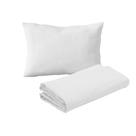 Jogo de Lençol 2 Peças Mini Cama Malha 100% Algodão Branco Arrumadinho Enxovais Jogo de Lençol 2 Peças Mini Cama Malha 100% Algodão Branco Arrumadinho Enxovais