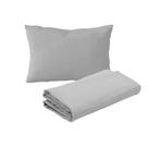Jogo de Lençol 2 Peças Mini Cama Malha 100% Algodão Cinza Arrumadinho Enxovais Jogo de Lençol 2 Peças Mini Cama Malha 100% Algodão Cinza Arrumadinho Enxovais