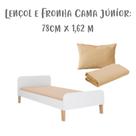 Jogo de Lençol 2 Peças Solteiro Júnior 78 Cm x 1,62 m Nude Arrumadinho Enxovais