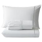 Jogo de Lençol 3 Peças 400 Fios Ponto Palito Cama Solteiro Casal Queen King Micropercal Várias Cores