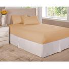 Jogo de Lençol 3 Peças King Size 1,93m x 2,03m Nude Arrumadinho Enxovais