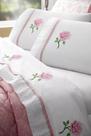 Jogo De Lençol Athena Cama Casal Queen 4Pçs Bordado Branco