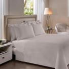 Jogo de Lençol Cama Casal 4 peças 230 Fios Reffinata Color Cor Fendi