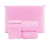Jogo de Lençol Cama Casal Padrão Box 3 Peças Liso com Elástico em toda volta - 1,88m x 1,38m x 20cm