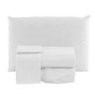 Jogo de Lençol Cama Casal Queen 3 Peças Liso BRANCO