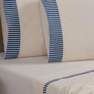 Jogo de Lençol Cama King 04 peças Algodão Santorini Palha