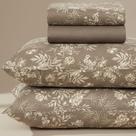 Jogo de Lençol Cama Queen Karsten Percal Importado 100% Algodão Estampado 4 Peças Cor:Julieta - Flores Brancas