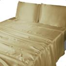 Jogo de Lençol Cama Queen Size 4 Peças Seda Cetim Charmousse Lençol e Fronha Toque de Seda