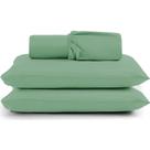 Jogo de Lençol Casal 3 peças cama Microfibra Elástico 30cm