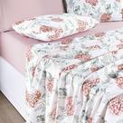 Jogo de Lençol CASAL estampado 4 peças percale 200 fios