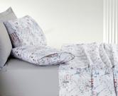 Jogo de Lençol Casal Queen Percale 200 Fios Floral Cotton 4 Peças