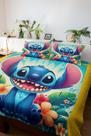 Jogo De Lençol Casal Stitch Quarto De Menino Casa Nova
