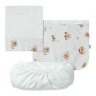 Jogo de Lençol de Berço Americano 3Pçs New Baby Rosa -Hug