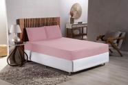 Jogo De Lençol De Cama Casal Queen 3 Peças Percal 400 Fios