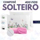 Jogo de Lençol Fronha Estampa Borboleta Micropercal 400 Fios - Solteiro Jogo de Lençol Fronha Estampa Borboleta Micropercal 400 Fios - Solteiro