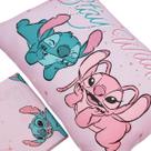 Jogo De Lençol Infantil 2 Pçs Lilo Stitch Rosa Angel Disney