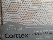 Jogo de lençol King Corttex 180 fios 100% algodão 4 peças Percal