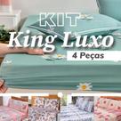 Jogo de Lençol King - Microfibra Estampado - 4 Peças - Estampas Sortidas