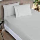 Jogo de Lençol King Percale 200 Fios Ponto Palito Elegance 03 Peças Cinza Jogo de Lençol King Percale 200 Fios Ponto Palito Elegance 03 Peças Cinza