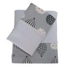 Jogo de Lençol Mini Cama Balão 100% Algodão Branco Arrumadinho Enxovais