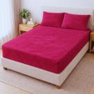 Jogo De Lençol Plush Casal 3 Peças Manta Soft Cama Box Felpudo