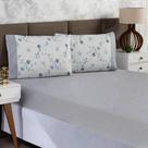 Jogo de Lençol Queen 3 Peças Estampado Urbe 200 Fios Floral Casa Dona