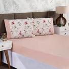 Jogo de Lençol Queen 3 Peças Estampado Urbe 200 Fios Floral Casa Dona