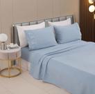 Jogo de Lençol Queen 4 Peças Golden Percal 180 Fios com Bordado Inglês Rozac