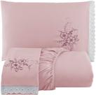 Jogo de Lençol Queen Cama Box Casal Bordado 03 Pçs Jogo de Lençol Queen Cama Box Casal Bordado 03 Pçs