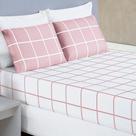 Jogo De Lençol Queen Micropercal 200 Fios Dustin 3 Peças - Rosa