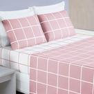 Jogo De Lençol Queen Micropercal 200 Fios Dustin 4 Peças - Rosa