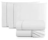 Jogo de Lençol Queen Size 4 Peças Percal 400 Fios Toque Macio Branco