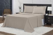 Jogo De Lençol Roupa De Cama 400 Fios Com Aba 4 Peças Queen