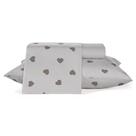 Jogo de Lençol Teka Casal Queen 3 Peças 100% Algodão 150 Fios - Macio e Confortável