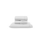 Jogo de Lençol Versatile Ponto Palito Completo 3 Peças Solteiro Micropercal 100% Poliéster - Branco