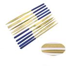 Jogo De Limas Agulha Diamantada 140mm Banhado TITÂNIO Profissional Ourives Relojoeiro joias trabalhos artesanais