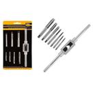 Jogo De Machos Manual Com Vira Macho M3 M12 8 Pcs 9VD