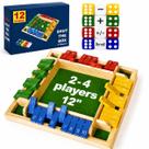 Jogo de Madeira Shut The Box Elanbells 30 cm para 2 a 4 Jogadores Jogo de Madeira Shut The Box Elanbells 30 cm para 2 a 4 Jogadores