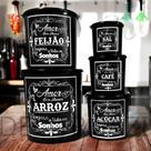 Jogo De Mantimento De Plástico 5 Peças Redondo potes de cozinha porta mantimentos FECHAMENTO SEGURO