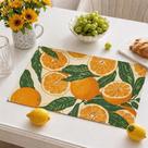 Jogo de Mesa Americano 6 Peças Sousplat de PVC para Mesa Posta Frutas Laranjas Tropical