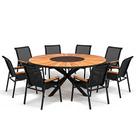 Jogo De Mesa Com 8 Cadeiras Tela Sling E Alumínio para Área Gourmet Jogo De Mesa Com 8 Cadeiras Tela Sling E Alumínio para Área Gourmet
