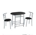 Jogo de Mesa Oval com 2 Cadeiras Útil Bazar Casa Decor Sala, Cozinha Jardim Super Oferta
