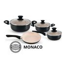 Jogo de panela 4 pcs revestimento em ceramica 1,8 mm linha monaco