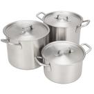 Jogo de Panela Aluminio Polido 3 Peças