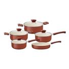 Jogo de Panela Tramontina Veronese com Revestimento Cerâmico Argila - 5 Peças Jogo de Panela Tramontina Veronese com Revestimento Cerâmico Argila - 5 Peças