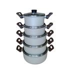 Jogo de Panela Ultra Ceramic 5 Peças Martinelli Alumínios com Tampa de Vidro com Revestimento Antiaderente com cerâmica e custo benefício