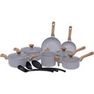 Jogo de Panelas 10 Pçs Indução Revestimento Cerâmico