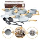 Jogo de Panelas 10 Peças 2mm Revestimento Cerâmico Indução Antiaderente Mimo Style